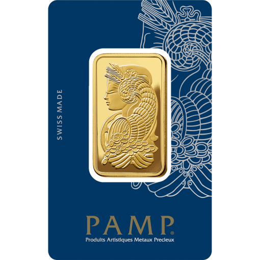 【3 Day Ship】(New) Swiss Pamp Fortuna in Assay Gold 1 oz Bar