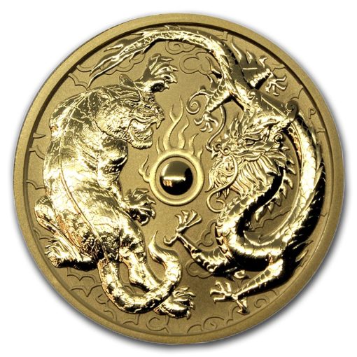 【Backorder】2019 (New) Australia 1 oz Dragon & Tiger 31.1g .9999 Gold Coin