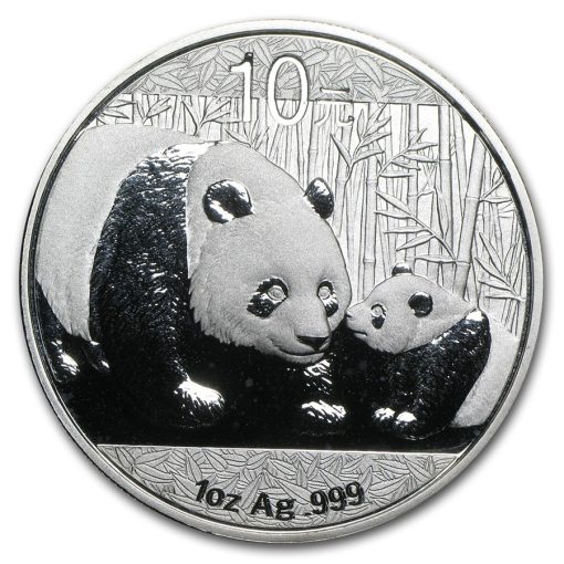 2011 (New) Chinese Panda in Capsule 1 oz Silver Coin