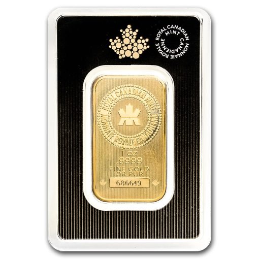 【Backorder】(New) Royal Canadian Mint 1oz 31.1g Gold Bar 24K .9999 Gold