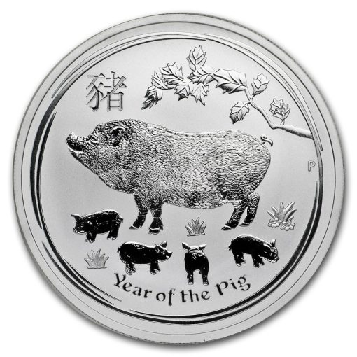 2019 (New) Australian Year of the Pig Lunar 1 oz Silver Coin