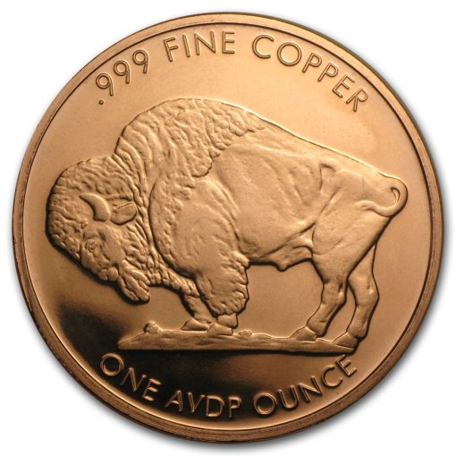 (New) U.S.A. 1 oz Buffalo 1913 Replica 5 cent Copper .999 Round