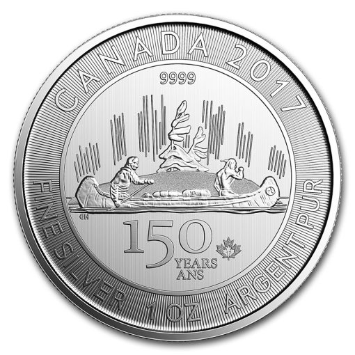 2017 (New) Canadian Silver 150th Anniversary Voyageur 1 oz Silver Coin