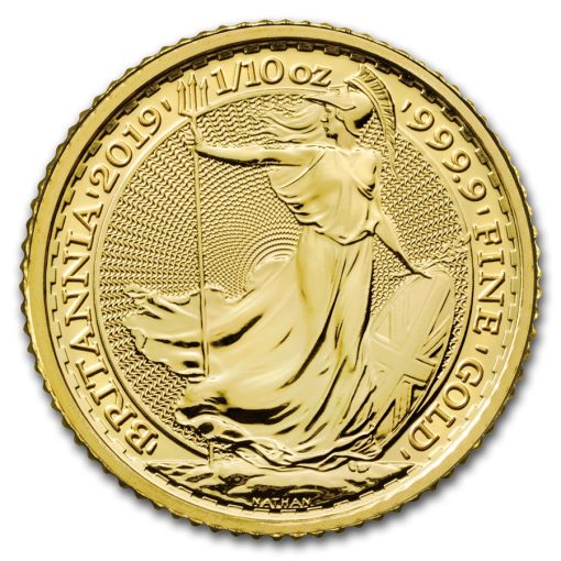 2019 (New) Great Britain 1/10 oz Britannia Gold Coin