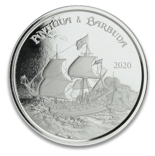 2020 (New) 1 oz Pirate Ship・Rum Runner .999 Silver Coin