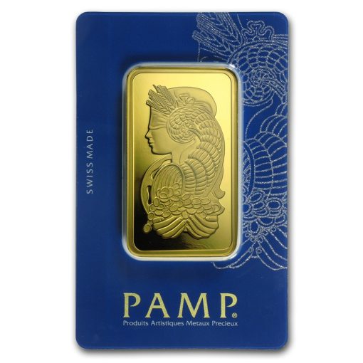 【Backorder】(New) 100 Gram Pamp Swiss 24K Gold Bar .9999 in Assay Card