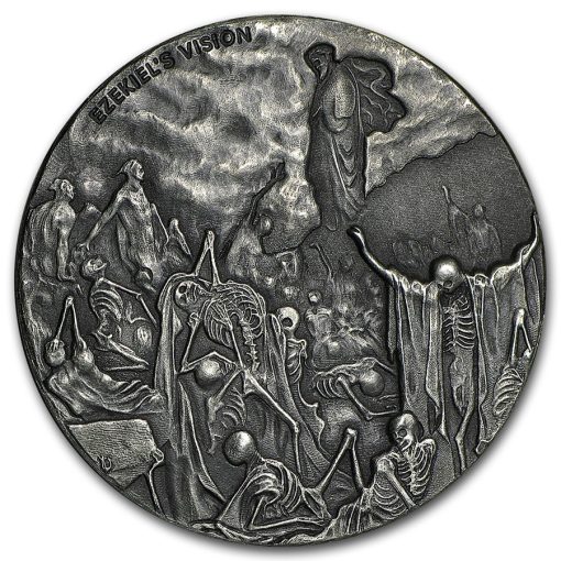 2016 (New) Bible Series Ezekiel's Valley of Dry Bones 2 oz Silver 62.2g Coin