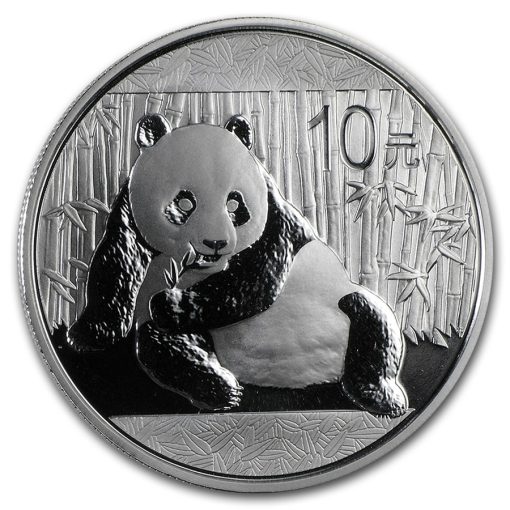 2015 (New) Chinese Panda in Capsule 1 oz Silver Coin