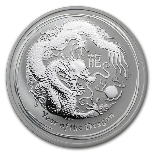 2012年 (新品) オーストラリア「 干支 十二支・辰年 龍年」純銀 1オンス 銀貨