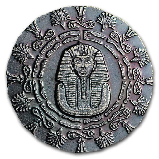 (New) King Tut 1/4 oz .999 Silver Antique Proof Egyptian Relic Coin