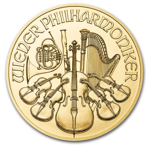 2020 (New) Austrian Philharmonic 10 Euro  24K 1/10 oz Gold Coin