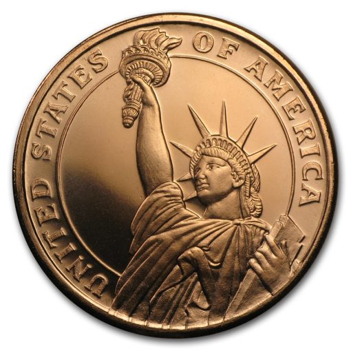 2018 (New) Statue of Liberty 1oz Copper Coin .999 Round