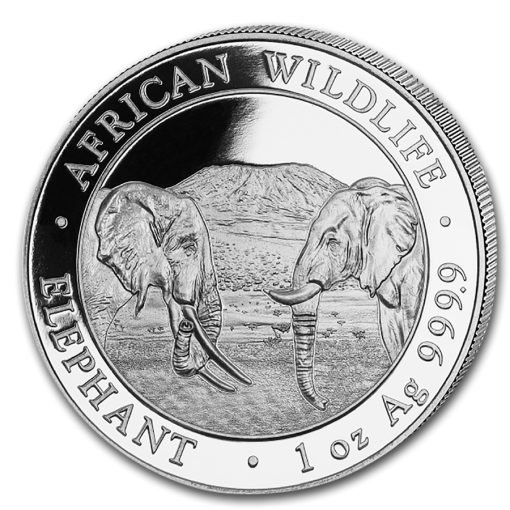 2020 (New) Africa Somalia Elephant 1 oz Silver Coin