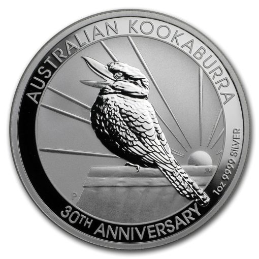 2020 (New) 30th Anniversary Australian Kookaburra Perth Mint 1 oz Silver Coin