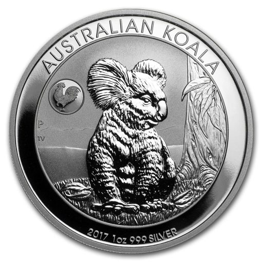 2017 (New) Australian Koala (Rooster Privy) Perth Mint 1 oz Silver Coin