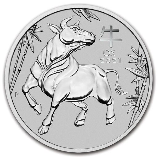 【3 Day Ship】2021 (New) Australia 31.1g 1 oz .9995 Platinum Lunar Year of Ox Coin