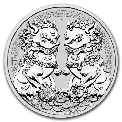 2020 (New) Australia「Double Pixiu」1 oz Silver Coin