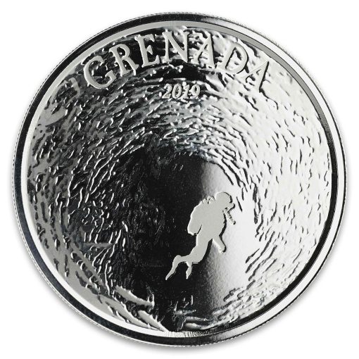 2019 (New) Grenada Diving Paradise 1 oz 31.1 gram .999 Silver Coin in Capsule