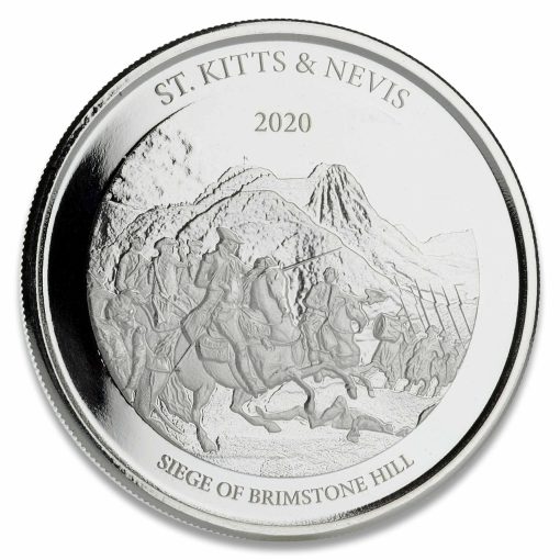 2020 (New) St. Kitts & Nevis The Siege of Brimstone Hill 1 oz .999 Silver Coin