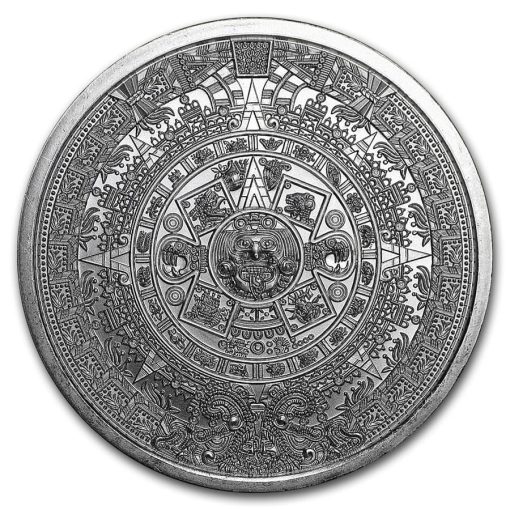 (New) USA Aztec Calendar Silver 1 oz Round