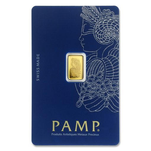 (New) 1 gram Pamp Swiss 24K Gold Bar .9999 in Assay