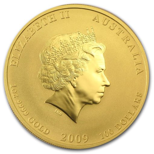 2009 (New) Australia Year of the Ox Lunar 31.1g Gold 24K Coin 1 oz - Image 2