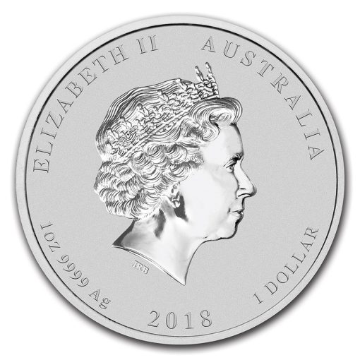 2018 (New) Australian Year of the Dog Lunar 1 oz Silver Coin - Image 2