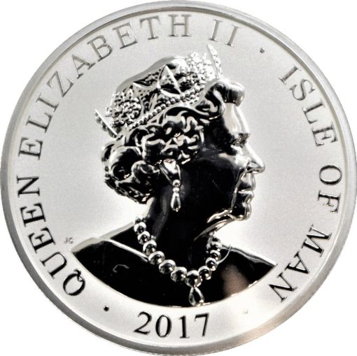 2017 (New) Archangel Michael British Isle Reverse Proof 1 oz Silver Coin in Capsule - Image 2