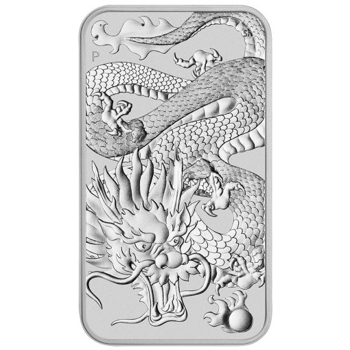 2022 (New) Australia Dragon Silver 1 oz Bar