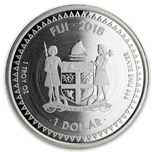 2018 (New) Fiji Pacific Dollar 1 oz .999 Silver Coin - Image 2