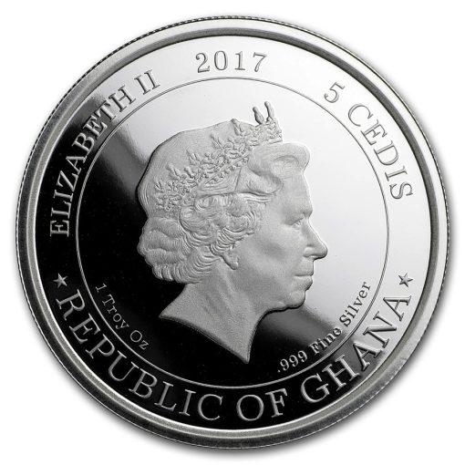 2017 (New) Republic of Ghana 1 oz Silver Color Proof Beyond the Grave - Image 3