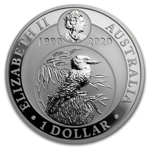 2020 (New) 30th Anniversary Australian Kookaburra Perth Mint 1 oz Silver Coin - Image 2