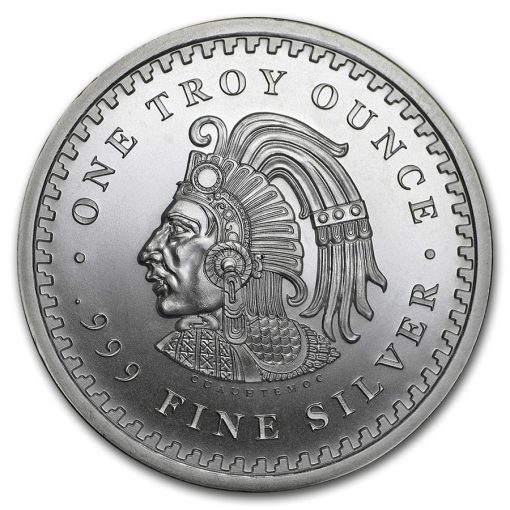 (New) USA Aztec Calendar Silver 1 oz Round - Image 2