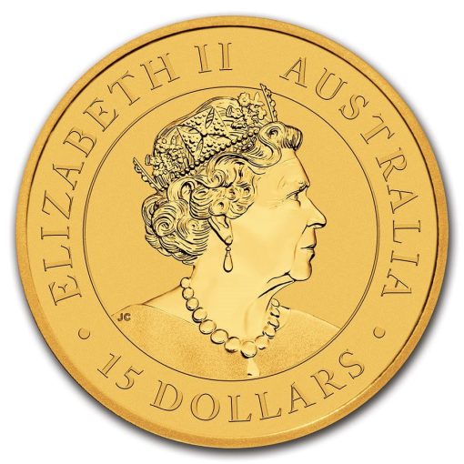 2021 (New) Australia Kangaroo 24K 1/10 oz Gold Coin in Capsule - Image 2