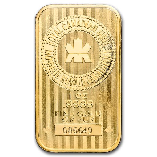 【Backorder】(New) Royal Canadian Mint 1oz 31.1g Gold Bar 24K .9999 Gold - Image 3