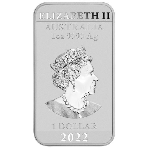 2022 (New) Australia Dragon Silver 1 oz Bar - Image 2