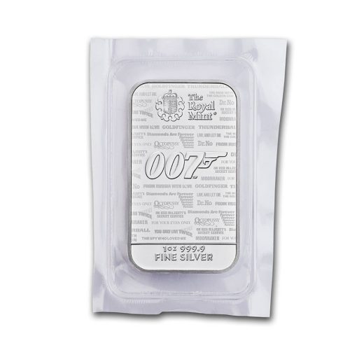 2020 (New) Great Britain James Bond 007 No Time To Die 1 oz Silver Bar - Image 3