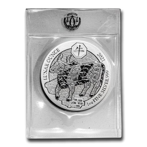 2021 (New) Rwanda Lunar Year of the Ox 1 oz 99.9% Pure Silver Coin - Image 3