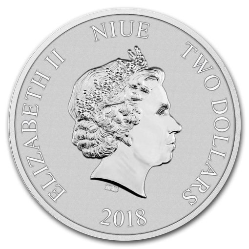 2018 (New) Mickey's 90 Year Anniversary $2 Niue 1 oz Silver Coin - Image 2