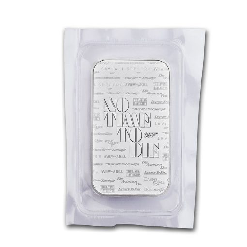 2020 (New) Great Britain James Bond 007 No Time To Die 1 oz Silver Bar - Image 4