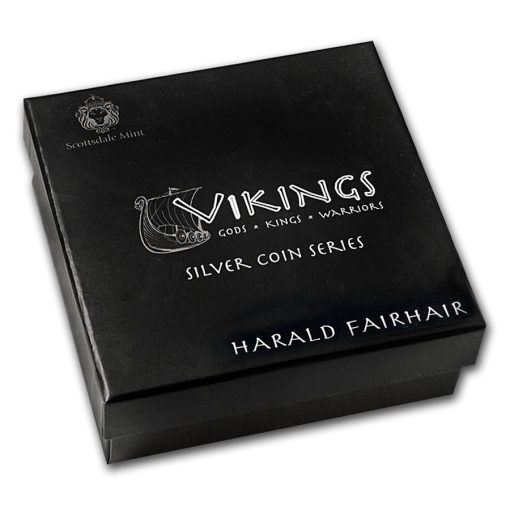 2016 (New) Viking Series [ King Harald Fairhair ] 2 oz Silver 62.2g Coin - Image 4