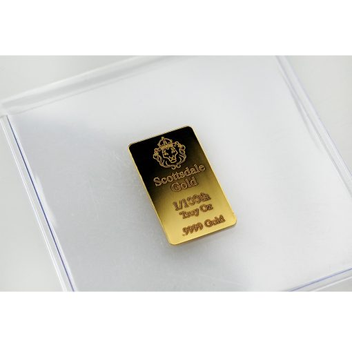 (New) Swiss USA 1/100th Oz 24K .9999 Pure Gold Argor Scottsdale Bar - Image 5