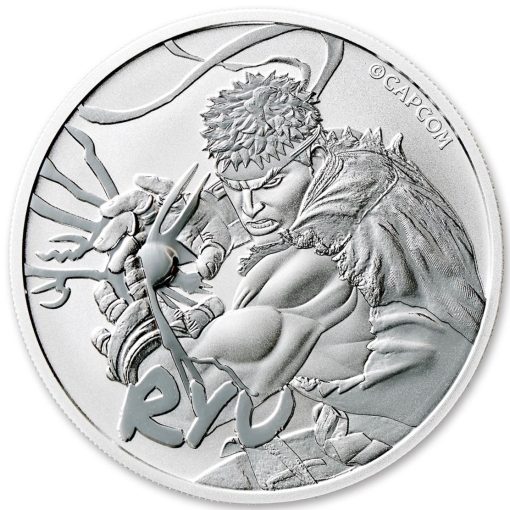 2022 (New) Tuvalu Street Fighter Ryu Silver 1 oz Coin