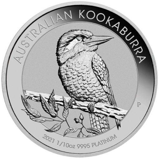 2021 (New) Australian Kookaburra Perth Mint 1/10 oz Platinum Coin