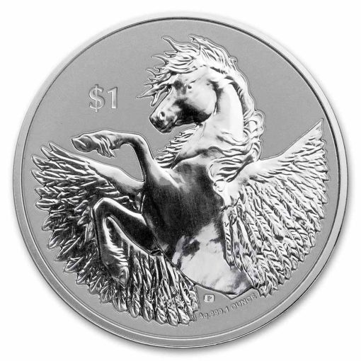 2022 (New) British Virgin Islands Reverse Cameo Pegasus Silver 1 oz Coin