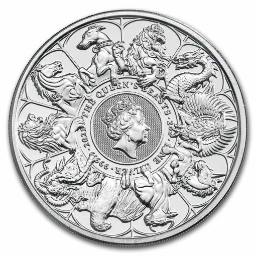 2021 (New) Great Britain Queens Beast Completer £5 Silver 2 oz Coin