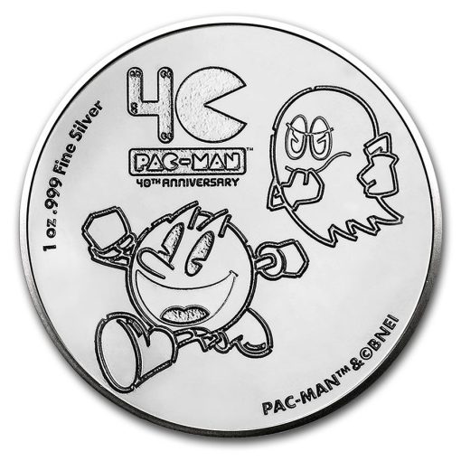 2020 (New) PAC-MAN 40th Anniversary $2 Niue 1 oz Silver Coin