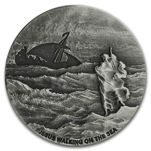 2020 (New) Bible Series Jesus Walks on the Sea 2 oz Silver 62.2g Coin