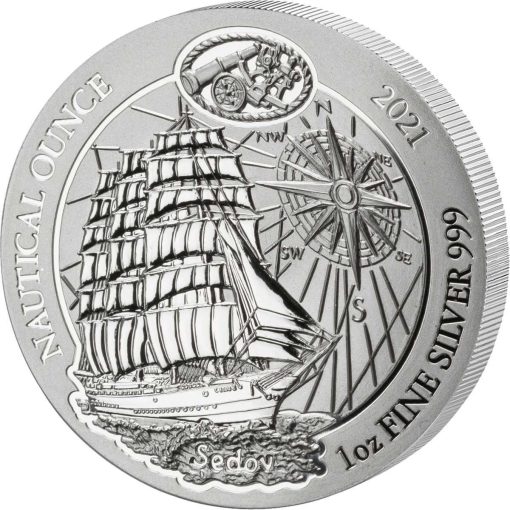 2021 (New) Rwanda Nautical Ounce Sedov Silver 1 oz coin