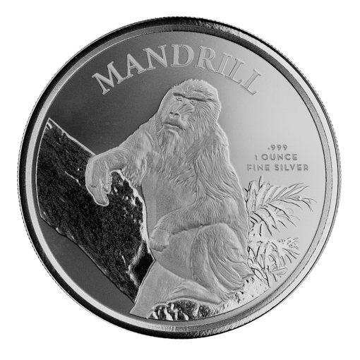 2021 (New) Cameroon Mandrill Silver 1 oz Coin